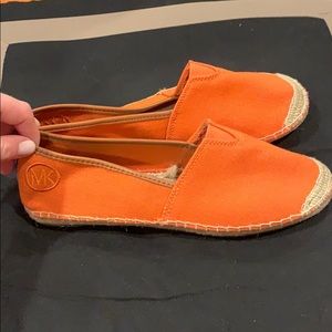 NWOT Orange Michael Kors Meg Espadrilles